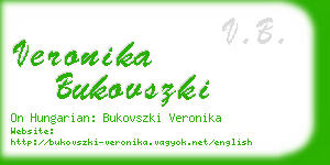 veronika bukovszki business card